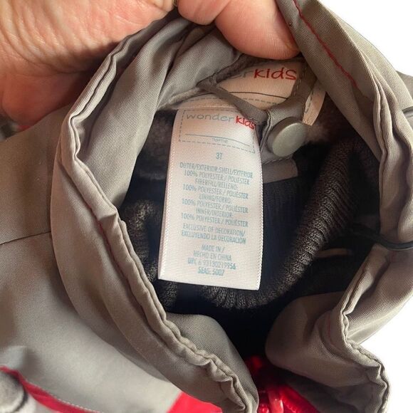 WonderKids layered coat vest zip in NEW 3T NWT grey camo fleece - Picture 14 of 14